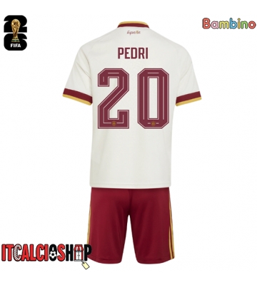 Spagna Pedri Gonzalez #20 Seconda Maglia Bambino Mondiali 2026 Manica Corta (+ Pantaloni corti)